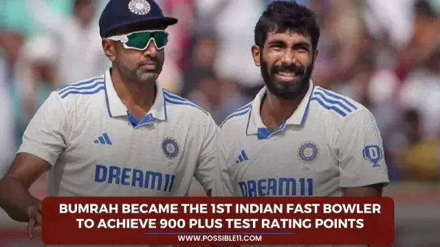 Bumrah became the 1st Indian fast bowler