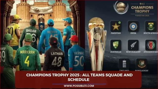 Champions Trophy 2025 : All Teams Squade