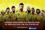 Chennai Super Kings full