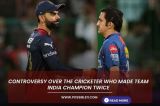 Controversy over the cricketer