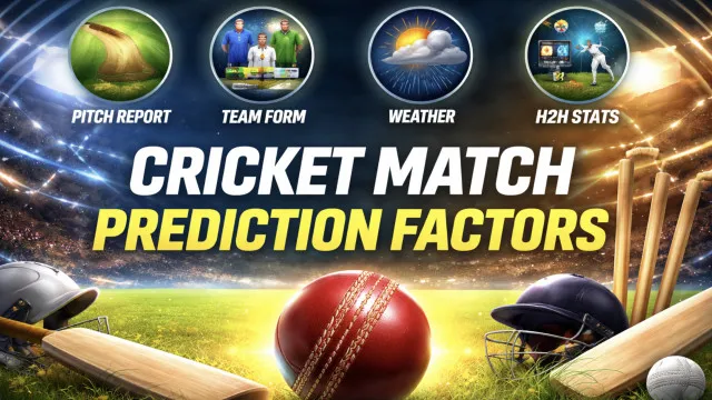 How Cricket Match Predictions Work: Data, Pitch