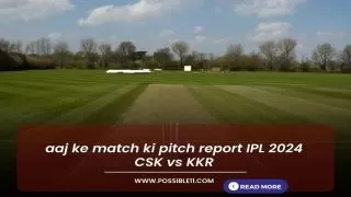 CHE vs KKR Pitch Report in