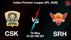 CSK vs SRH IPL 2026, Picture