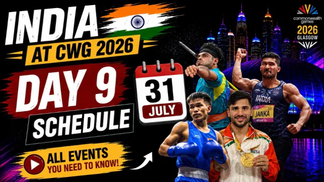 CWG 2026 Day 9 Schedule: Neeraj Chopra