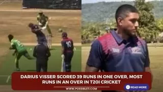 Darius Visser scored 39 runs in