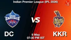 DC vs KKR IPL 2026, Picture