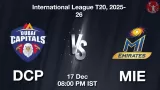 DCP vs MIE, Pitch