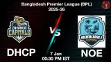 DHCP vs NOE BPL 2025-26, Pitch Report, Head to Head, Playing 11, AI Prediction