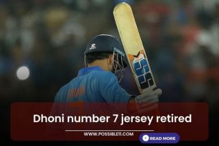 Dhoni number 7 jersey retired