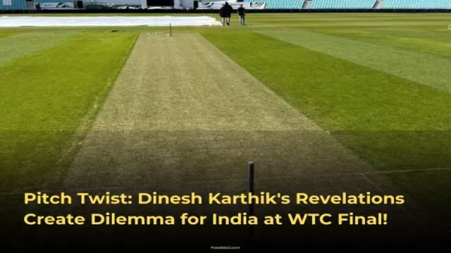 Dinesh Karthiks Pitch update Adds Twist to