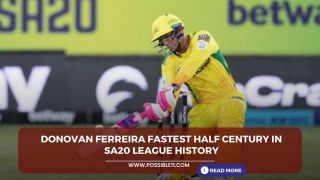 Donovan Ferreira fastest half century in