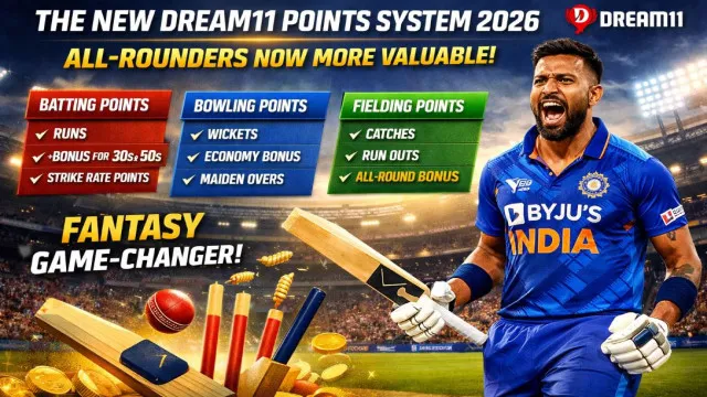New Dream11 Points System 2026: All-Rounders Are