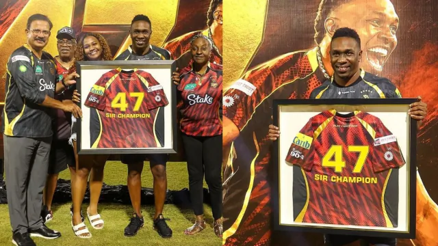 Dwayne Bravo Jersey No 47 Retired: TKR