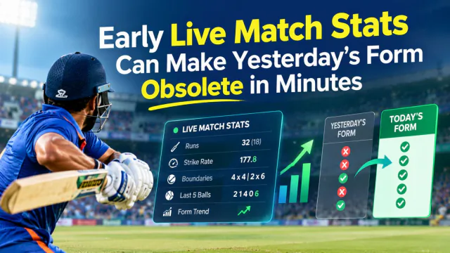 Early Live Match Stats Can Make Yesterdays Form