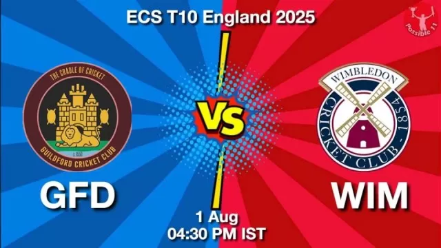 ECS T10 2025 GFD vs WIM: Playing