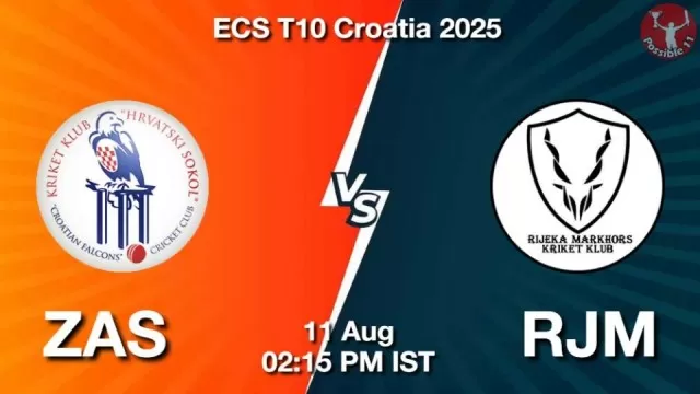 ECS T10 2025 ZAS vs RJM: Playing