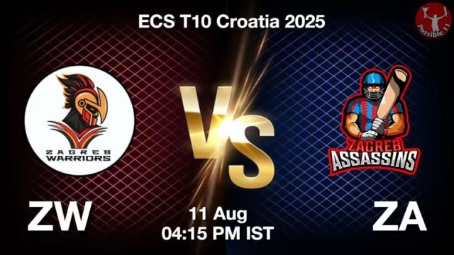 ECS T10 2025 ZW vs ZA: Playing