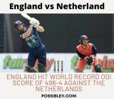 Eng vs Ned: England