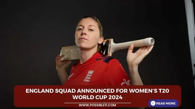England Squad announced for Women’s T20 World