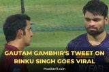 Gautam Gambhirs Tweet on