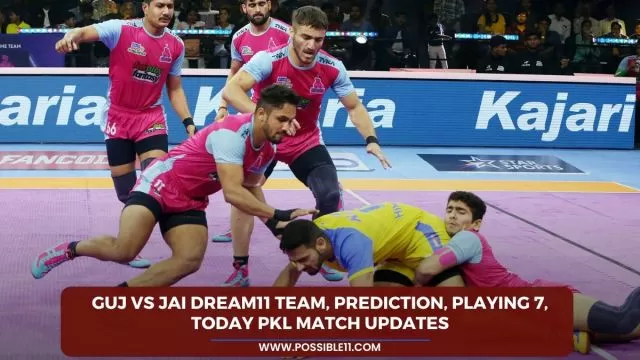 GUJ vs JAI Dream11 Team, Prediction, Playing