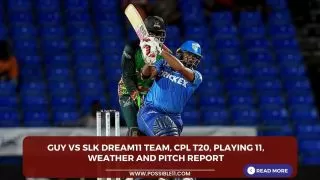 GUY vs SLK Dream11 Team, CPL
