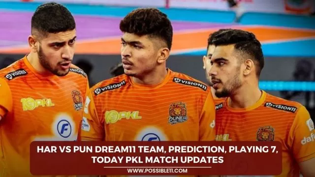 HAR vs PUN Dream11 Team, Prediction, Playing
