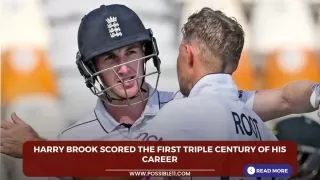 Harry Brook scored the first triple