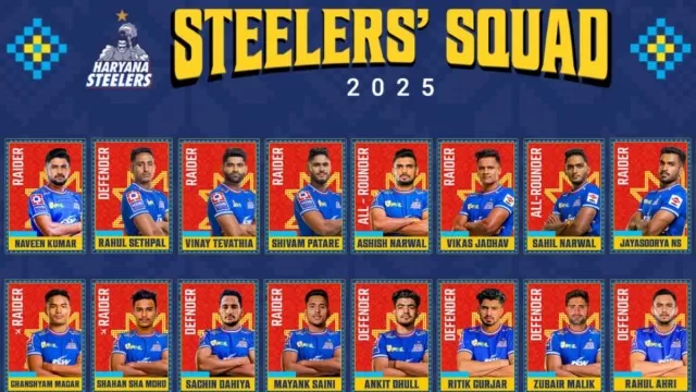 Haryana Steelers Squad and Schedule for Pro