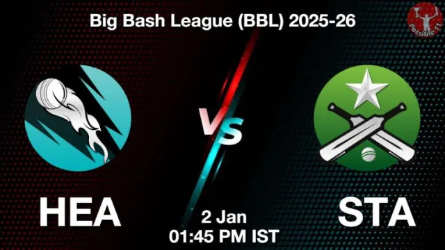 HEA vs STA BBL 2025-26, Pitch Report,
