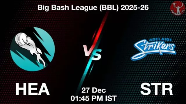 HEA vs STR BBL 2025-26, Pitch Report,