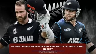 Highest run-scorer for New Zealand in