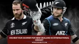 Highest run-scorer for New