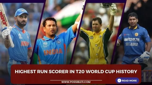 Highest run scorer in T20 World Cup