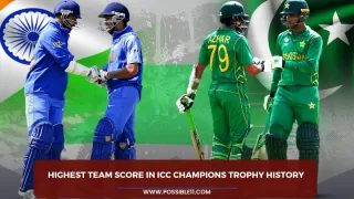 Highest team score in ICC Champions
