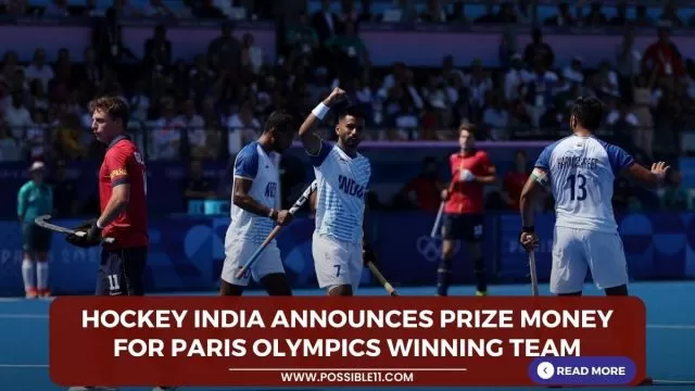 Hockey India announces prize money for Paris