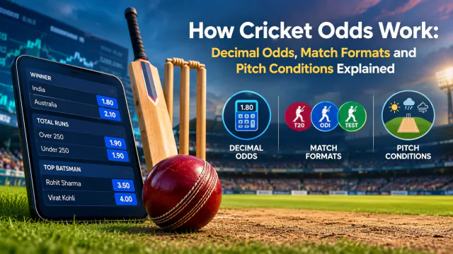 How Cricket Odds Work: Decimal Odds, Match