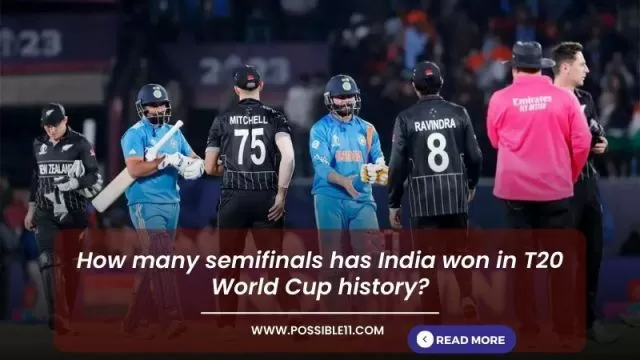 How many semifinals has India won in