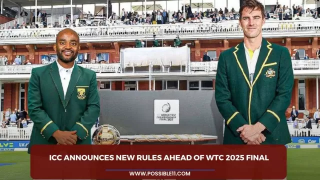 ICC Announces New Rules Ahead Of WTC
