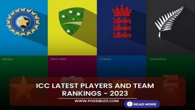 ICC latest Players and Team Rankings -
