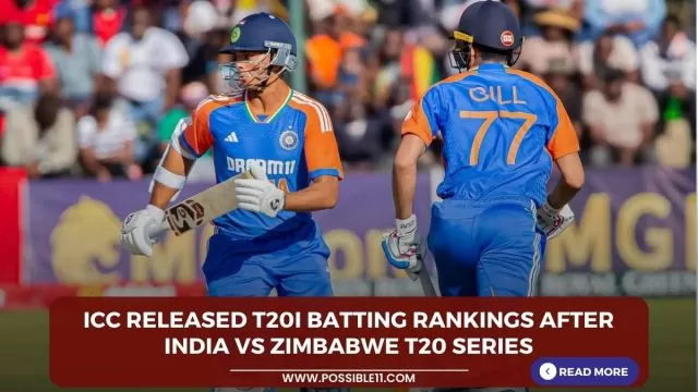 ICC released T20I Batting rankings after India