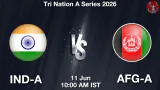 IND-A vs AFG-A 2026 Match Preview, Head to Head, Playing XI & AI Prediction