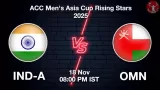 IND-A vs OMN, Pitch