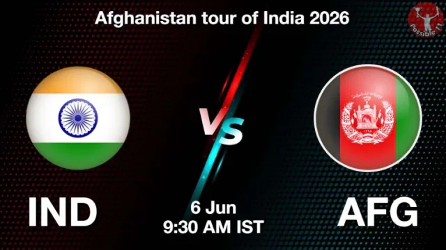 IND vs AFG 1st Test 2026 Match