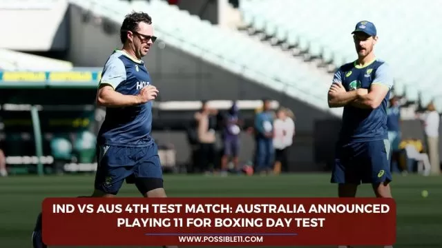 IND vs AUS 4th test match: Australia