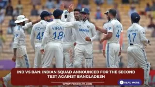 IND vs BAN: Indian squad announced