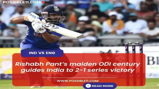 Ind vs Eng 3rd ODI highlights: Rishabh