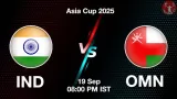 IND vs OMN Asia