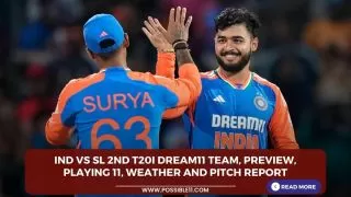 IND vs SL 2nd T20I Dream11