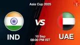 IND vs UAE Asia